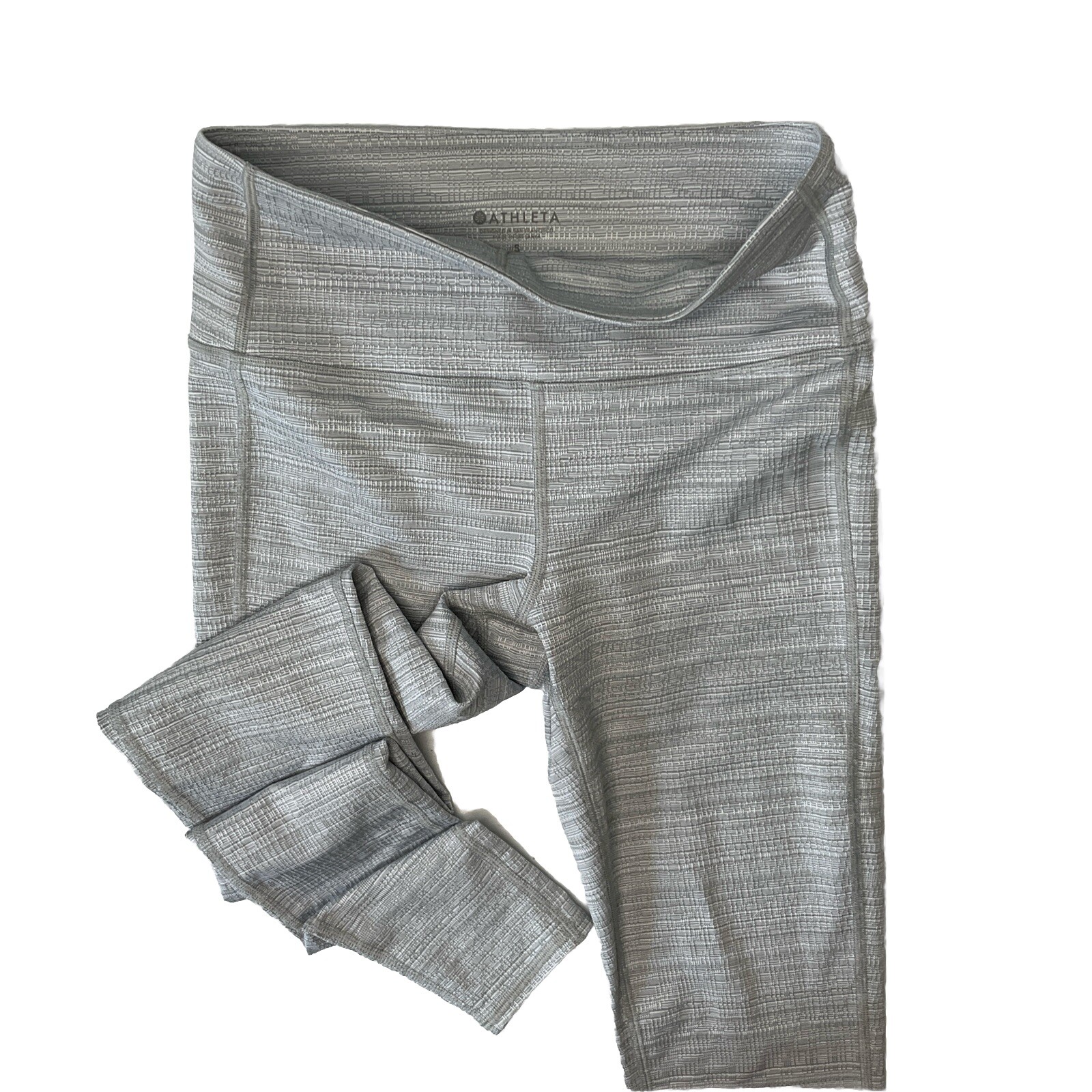 Athleta Leggings Women Sz S High Rise Jacquard Chaturanga Full Length Gray
