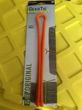 Nite Ize 2-Pack Gear Tie Reusable Rubber Twist Tie, 24" - Bright Orange