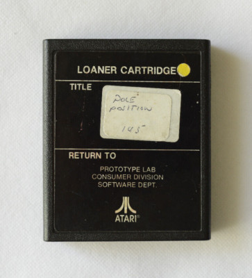 Prototyp Lab - POLE POSITION Atari 2600 Videospiel, Leihkassette, getestet, PAL