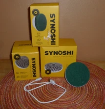 Synoshi® Replacement Cone-Shaped Brush, large flat, sponge heads, charging cord