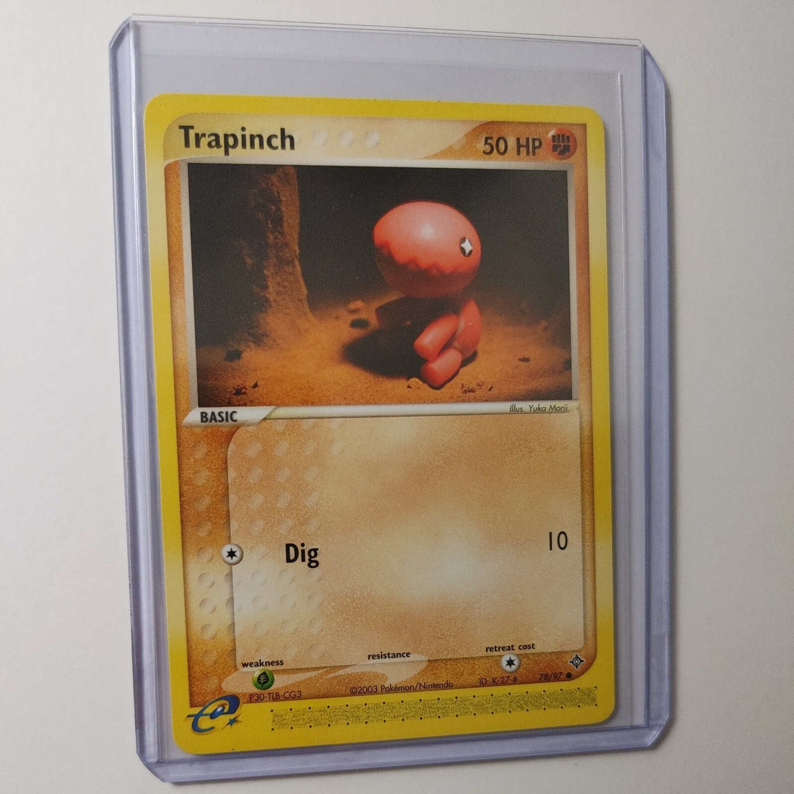 Trapinch 78/97 2003 EX Dragon Common Pokemon Trading Card Near Mint