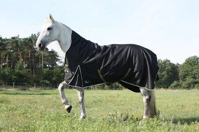 TIME4HORSES High Neck Regendecke Weidedecke 1200D Paddockdecke Stalldecke Pferdedecke Decke