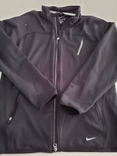Nike Full Zip DriFit DRI-FIT BLACK Jacket Medium POLYESTER SPANDEX POCKETS