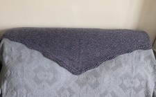 handknit wool blend scarf/stole/wrap/shawl