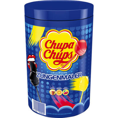 Chupa Chups Lollipops Zungenmaler Lutscher 100St. je 12g in der Dose