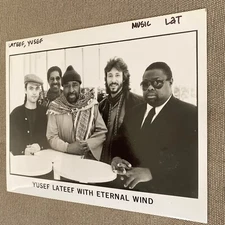 Yusef Lateef With Eternal Wind Press Photo 8x10”. See Description.