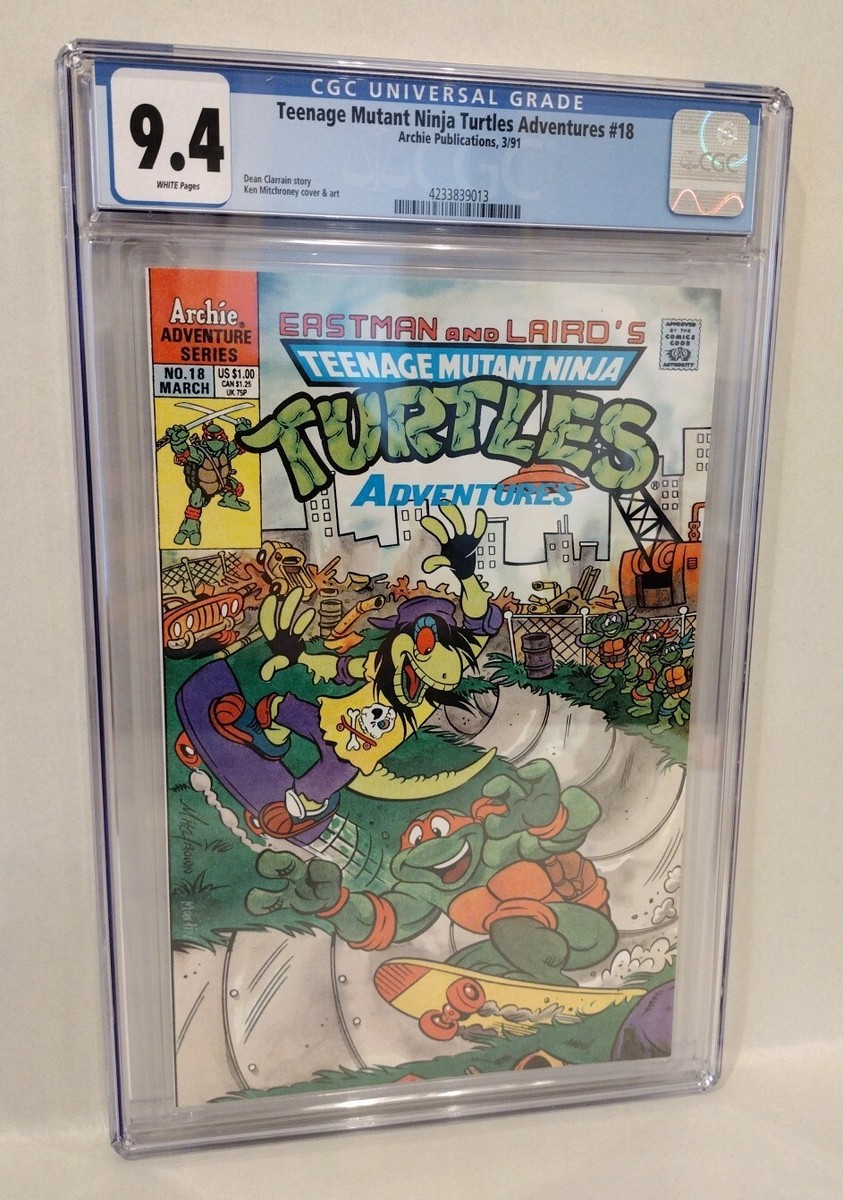 Teenage Mutant Ninja Turtles Adventures #18 Archie Comic CGC 9.4