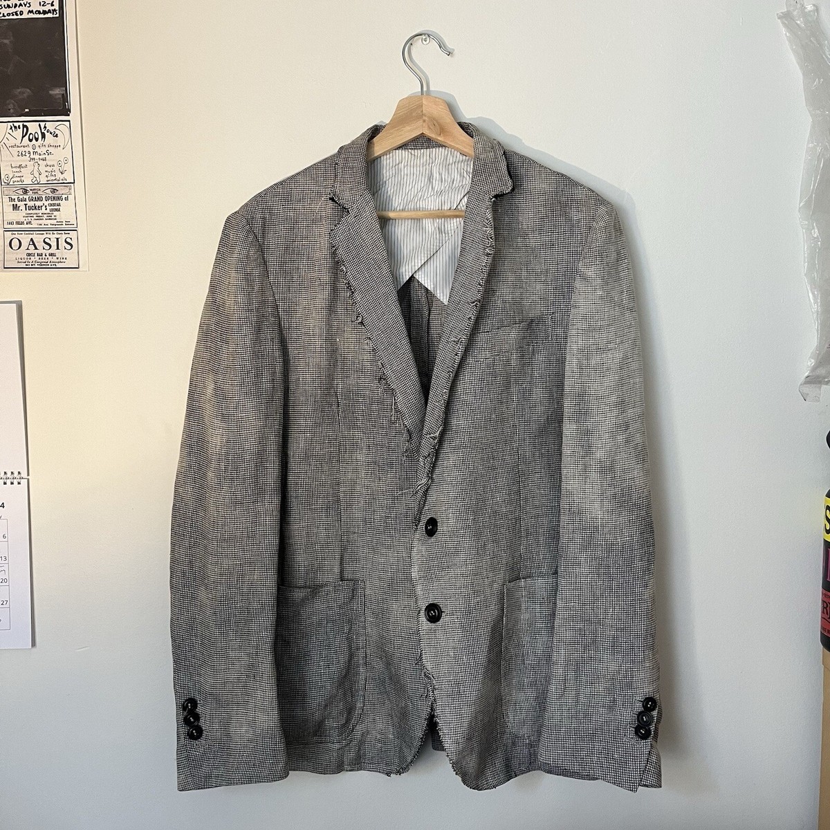 U-Ni-Ty Japanese Label Deconstructed Blazer 50 Lgb