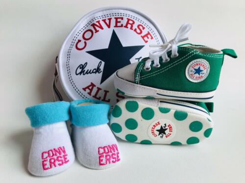 SCARPE ALL STAR 6+ MESI JEANS CANVAS INFANT NEONATO BABY NEWBORN | eBay