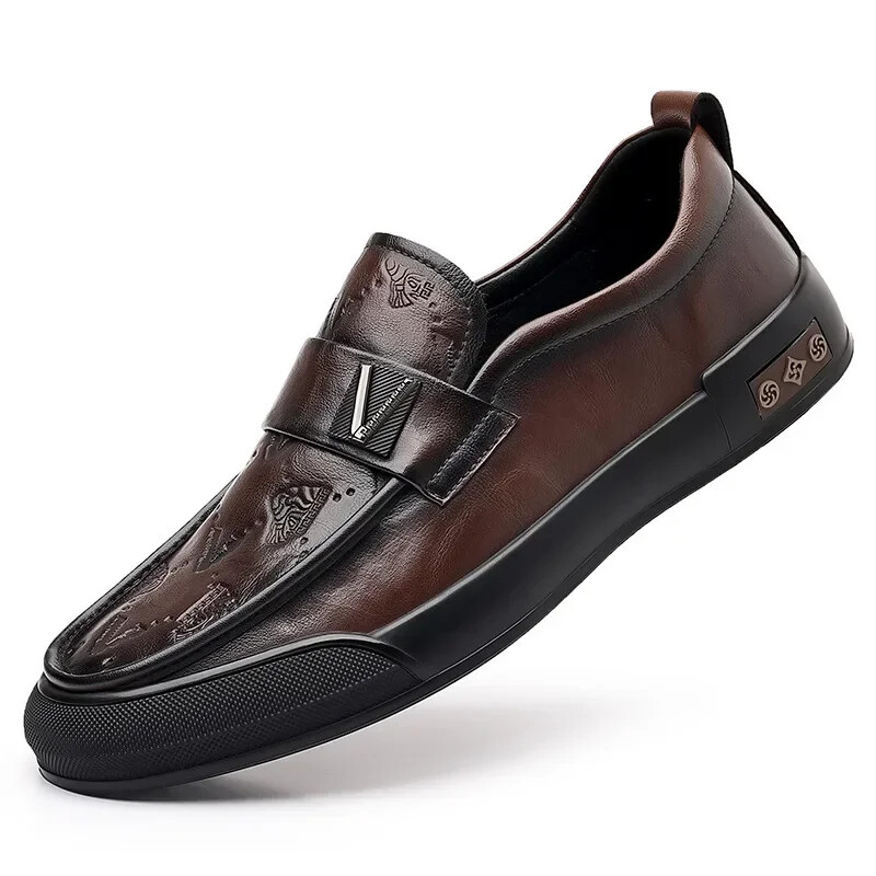 SAOLA Mocassini in pelle di design per uomo moda suola morbida scarpe eleganti calzature comode