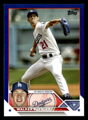 2023 Topps #391 Walker Buehler Royal Blue SP