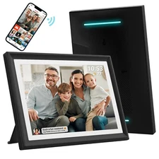32GB FRAMEO 10.1 Inch WiFi Digital Photo Frame with LED Light, 1280x800 HD IP...