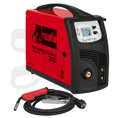 TELWIN TECHNOMIG 215 DUAL WIG MIG/MAG Elektrode Schutzgas Schweißgerät Inverter