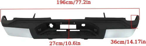 Rear Step Bumper For 2011-2014 Chevy Silverado GMC Sierra 2500HD 3500HD - Picture 2 of 16