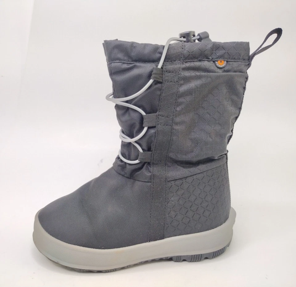Bogs K Botas de Nieve de Invierno Snownights Aisladas Niños Talla Juvenil EE. UU. 11 Negro Gris  Foto 4 de 4