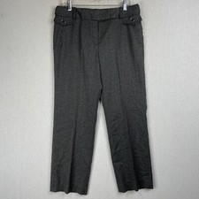 New Directions Dress Pants Size 12P Petites Black White Office Wear Career NWT