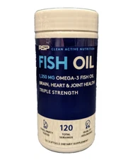 RSP Nutrition, Fish Oil, 1,250 mg Omega 3, 120 Softgels