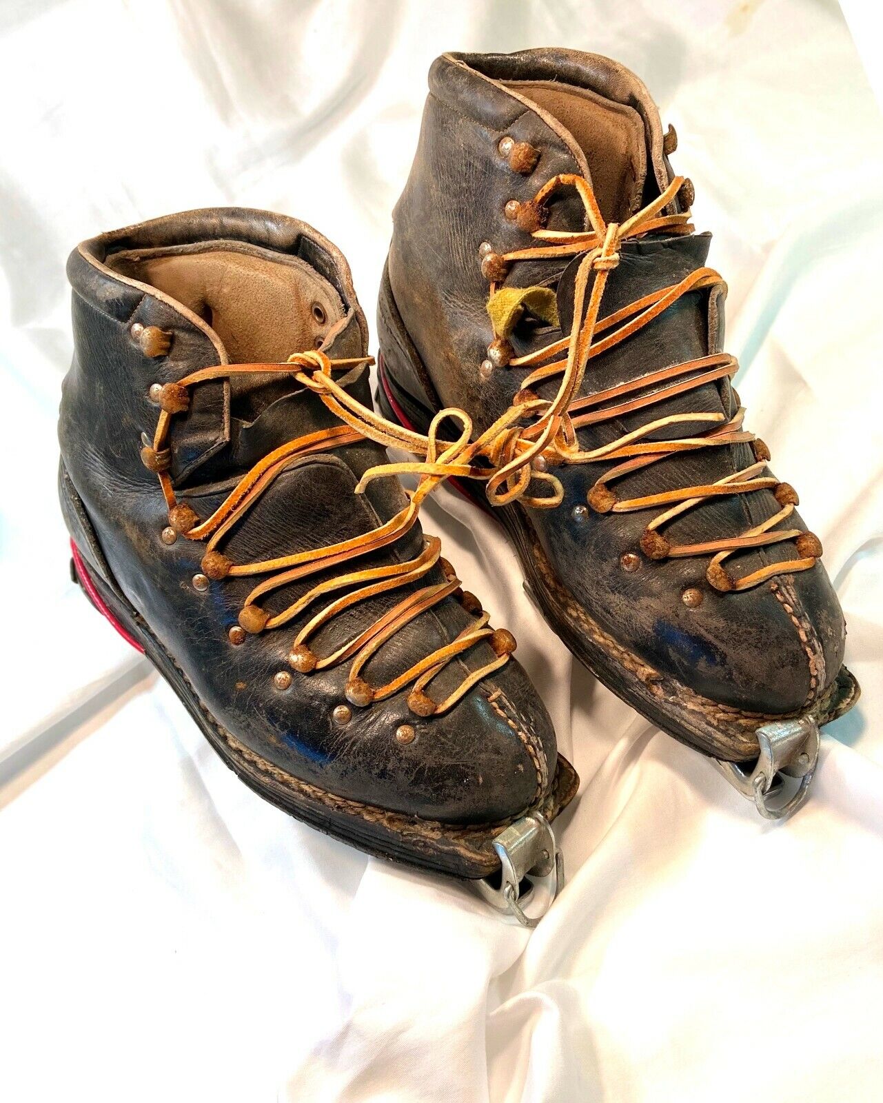 Limited time sale High quality new VINTAGE 1940's-50'S NORDICA LEATHER SKI CABIN LODGE DE BOOTS
