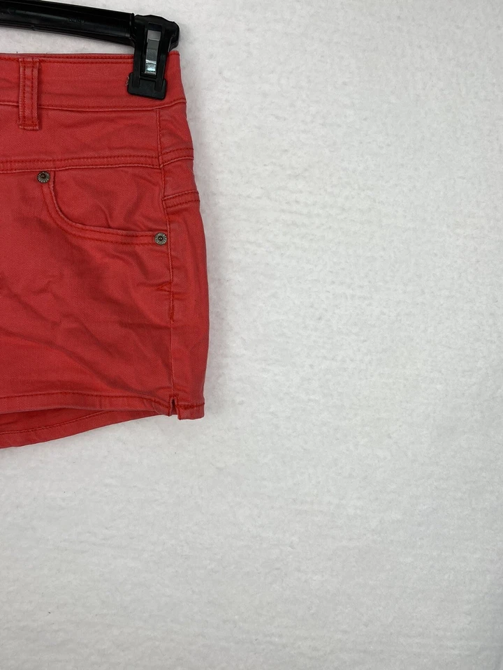 Pantalones Cortos Rosa Aeropostale Para Mujer 4 Tiro Alto Foto 2 de 4