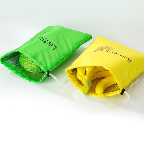 Cabbage Vegetable Storage Bags Drawstring Banana Fruit Preservation Pocket - Picture 7 of 14
