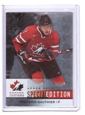 Frederik Gauthier 2014-15 Upper Deck Team Canada Jr. Special Edition Card #SE-15