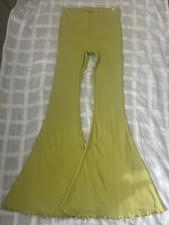 Aerie Kick-It Ribbed High Waisted Super Flare Pant M