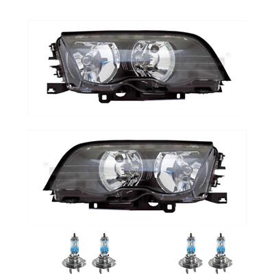 Scheinwerfer Set schwarz inkl. OSRAM Lampen H7 mit LWR Motor für BMW 3er Touring