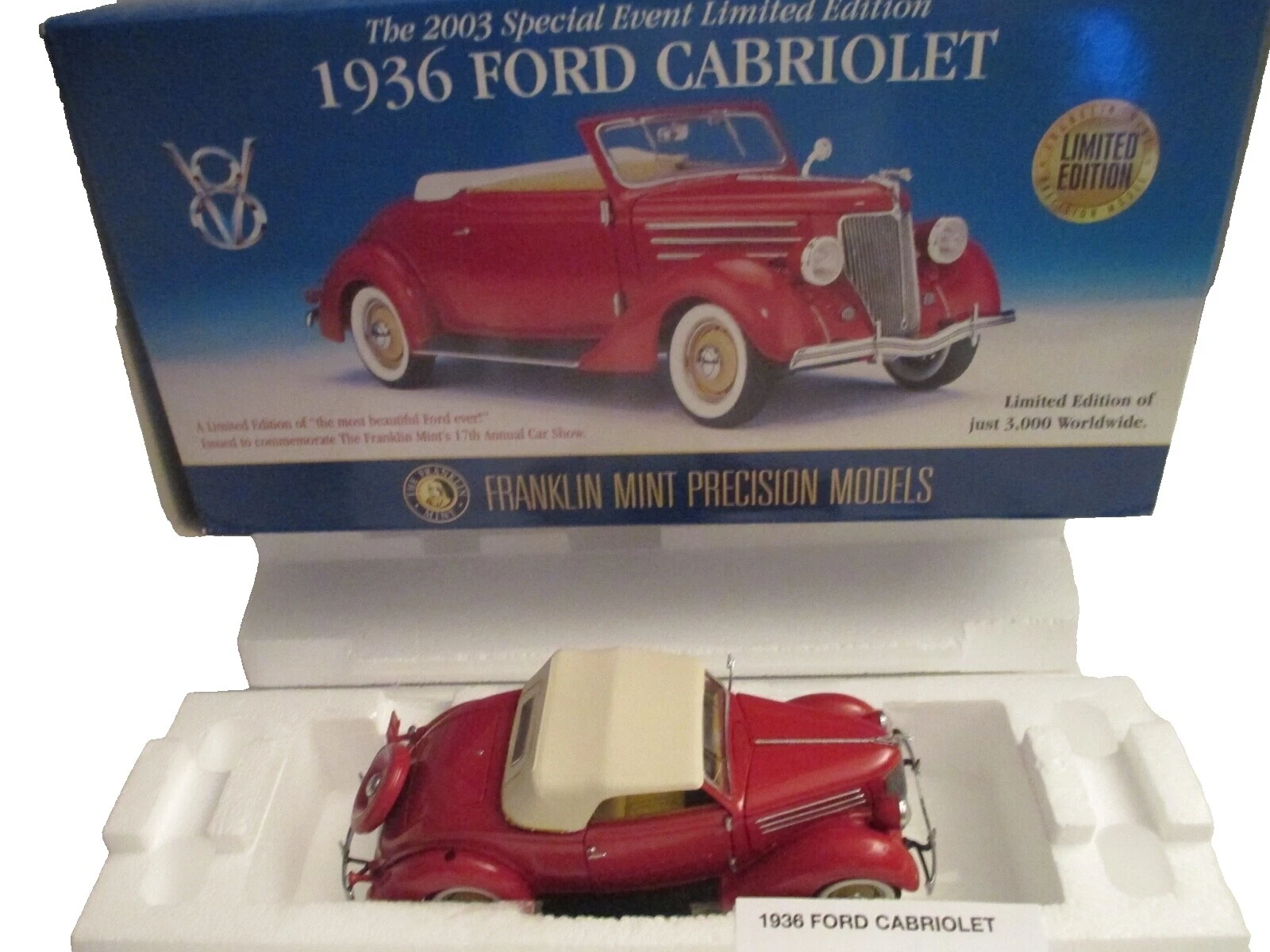Franklin Mint Plastic Contemporary Manufacture Diecast Cars