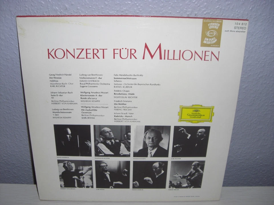 Schallplatte LP / KONZERT FÜR MILLIONEN< Vinyl - Bild 2 von 2