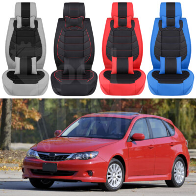 For Subaru Impreza 2007-2021 Car Seat Cover Full Set PU Leather 5-Seats  Cushion