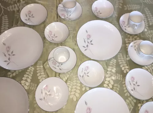 15 Vintage Mikasa Madeliene Dish Set Service for 2 + More! Platter Excellent