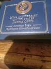 2025-P Proof $1 American Silver Eagle Marine Corps Privy Box & COA 250th