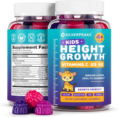 Height Growth Gummies for Kids - Growth Vitamins for Teens, Height Increase Mult