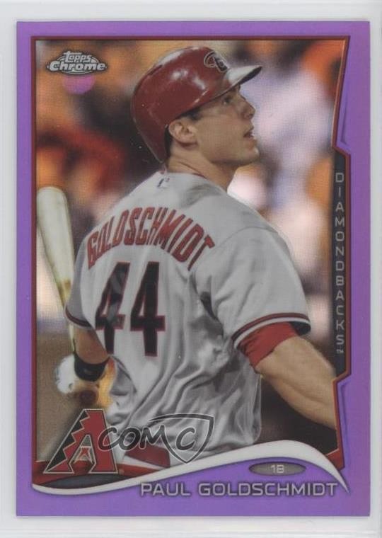 2014 Topps Chrome Retail Purple Refractor Paul Goldschmidt #125 0xy0