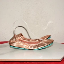 Tieks by Gavrieli Rose Gold Leather Ballet Flats Women 7