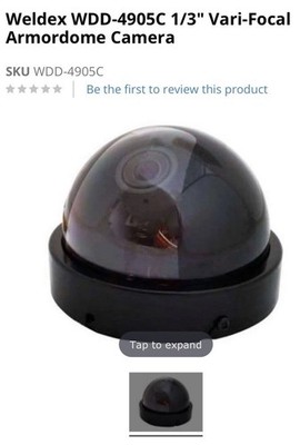 WELDEX WDD-4905C Color Hi Res Armor Dome Camera