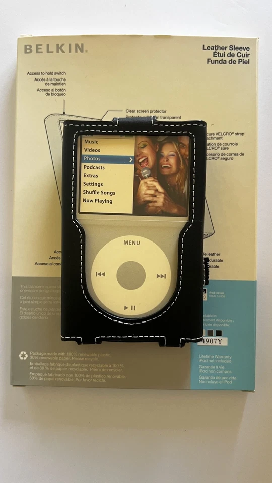 Funda de Cuero Belkin para iPod Classic - Original, Usada con Caja Original Foto 2 de 4