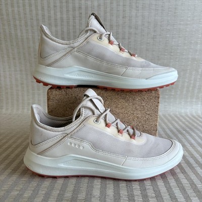 ECCO Core Mesh Spikeless Golf Shoes Womens EU 40 US 9 - 9.5 Limestone Sneakers