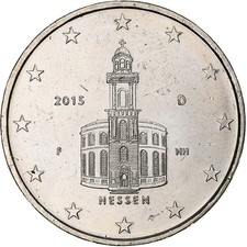 [#1210025] Germany, 2 Euro, Hessen, 2015, Stuttgart, error monometallic, AU