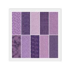 Purple JELLY ROLL: 20 2 1/2" x 44" Strips, 100 Quilting Cotton Fabric