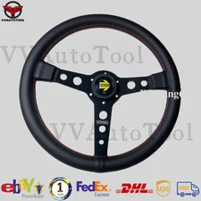Universal Prototipo 14' Genuine Leather Thickened Spoke Sport Steering Wheel