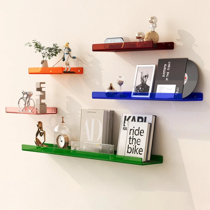 Colour Acrylic Wall Mounted Shelf