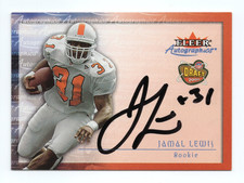 2000 Fleer Tradition Jamal Lewis Autographics rookie auto RC Vols volunteers