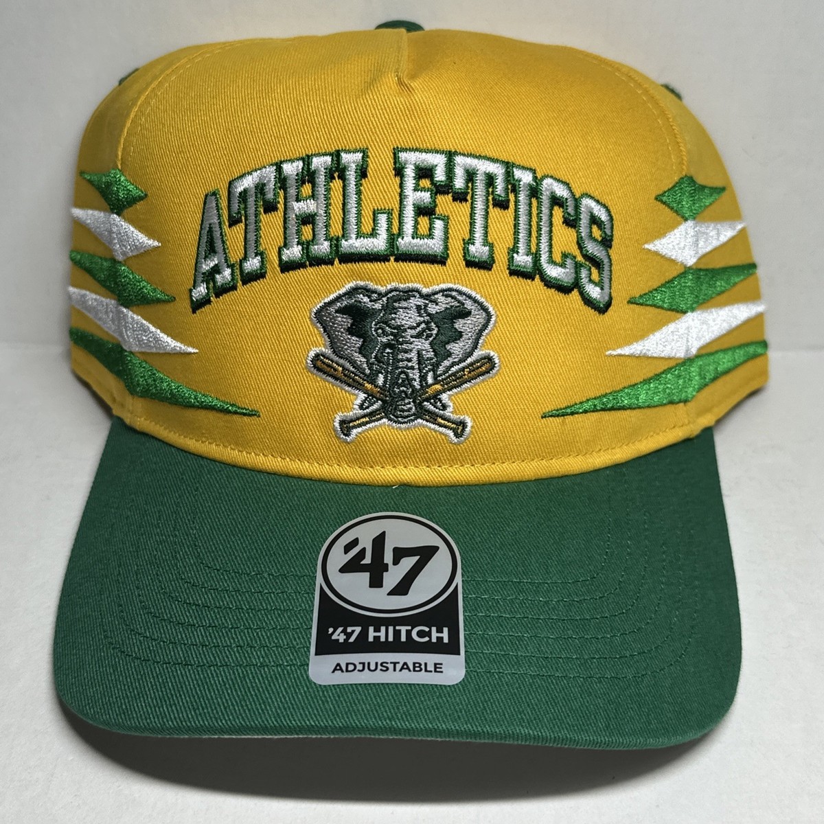 Oakland Athletics Diamond Cut '47 Hitch SnapBack Hat NWT Yellow | eBay