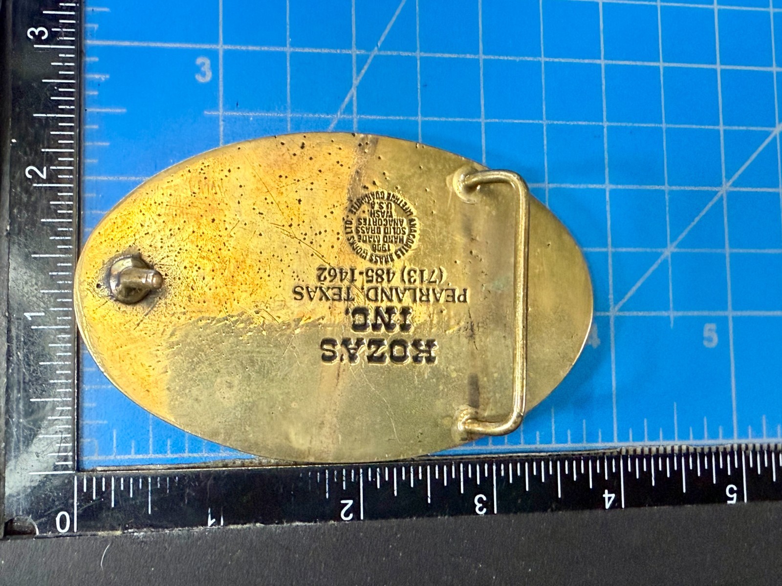 Fluor Daniel Quantum 1995-1996 Solid Brass Belt B… - image 4