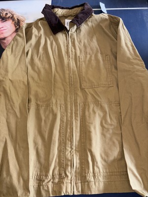 Gap Men's Bomber Jacket Y2K Size Medium Sand Khaki Color