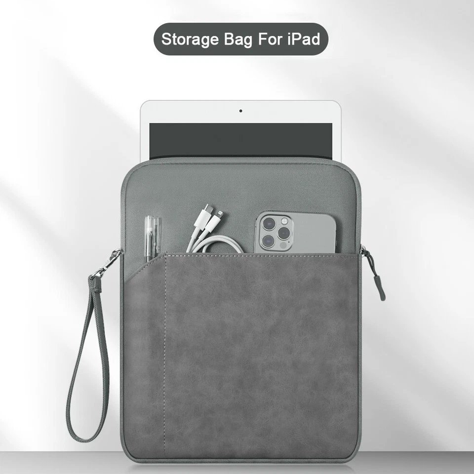 Sleeve Case Bag Carrying Pouch For iPad 5/6/7/8/9/10/11th Gen Air Pro 11" 13" M5 - Image 2 of 4