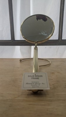 Solid Brass Vanity Mirror 5×plus magnification