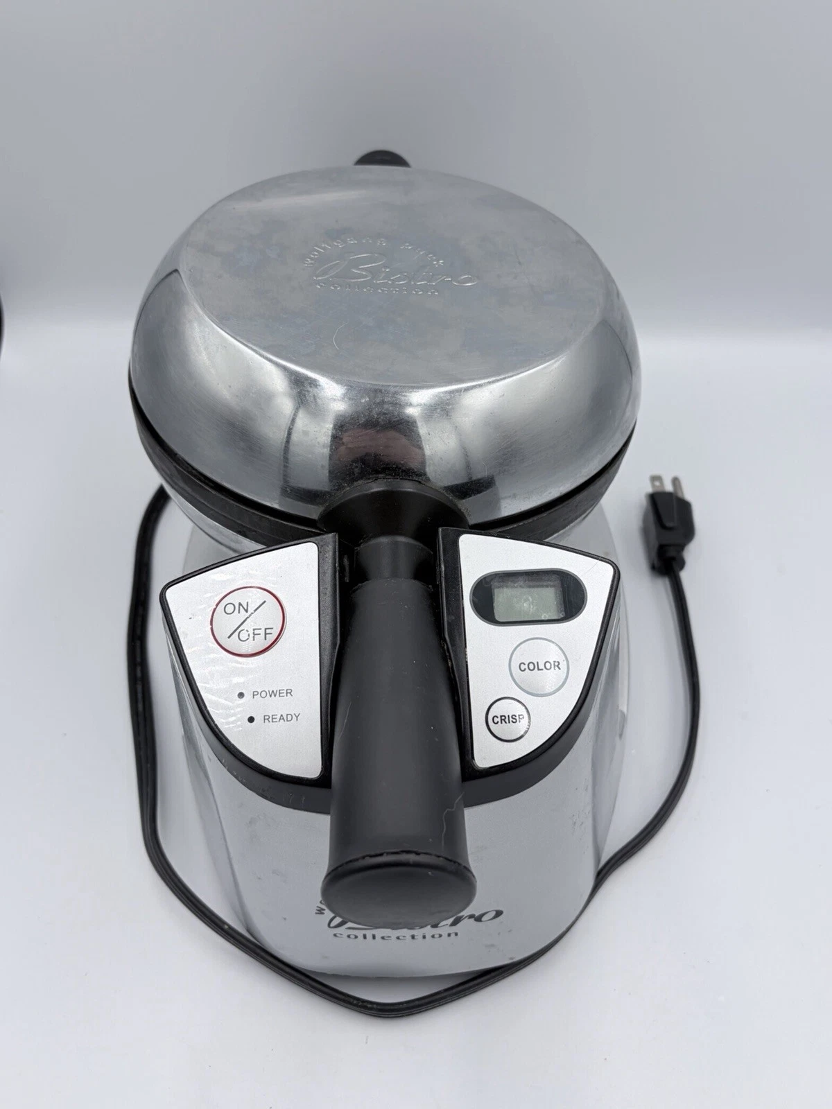 Wolfgang puck Bistro Collection Round Rotating Waffle Maker *NEW*