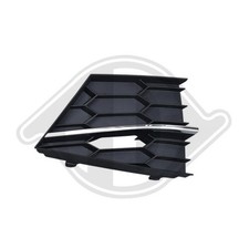 DIEDERICHS LÜFTUNGSGITTER STOßFÄNGER SCHWARZ RECHTS passend für SKODA SUPERB 